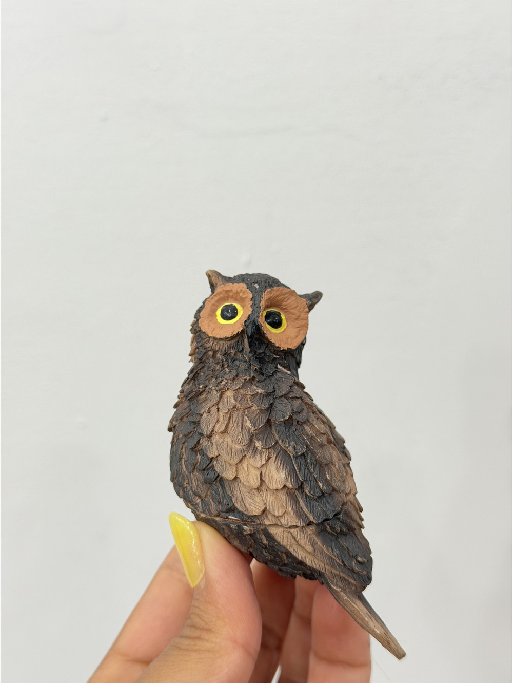 Vintage 1870 Owl Magnet 3D Resin Figure Desk Paper Holder